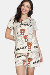 Zivame Knit Cotton Short Set - Whitecap Grey — thumbnail 2